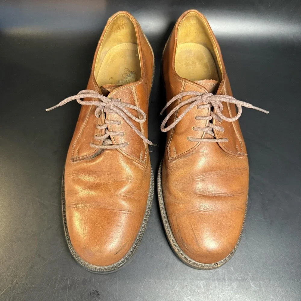 Cole Haan‎ C00066 Tan Leather Derby Dress Shoes Mens 8.5M